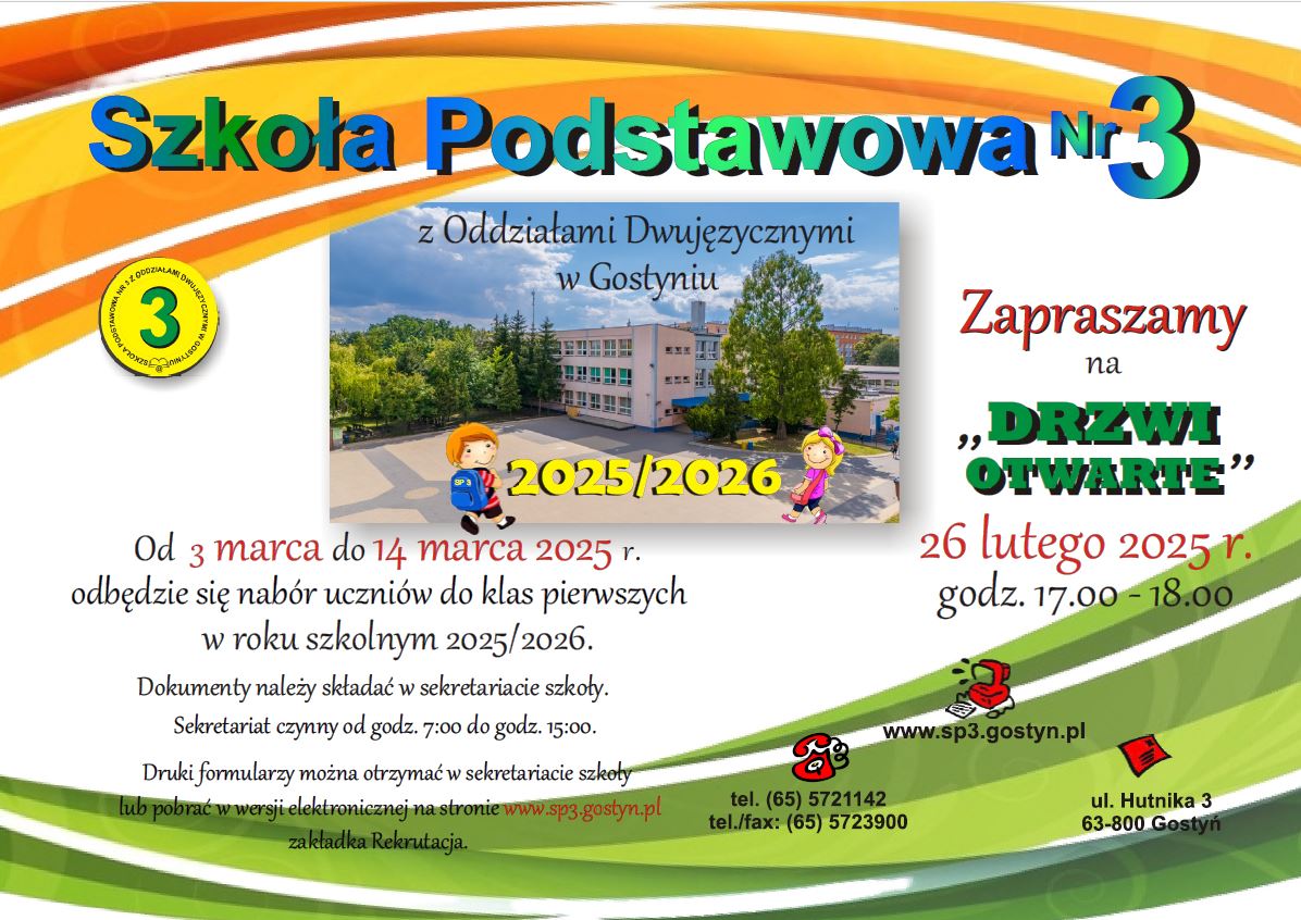 Szkoła Podstawowa Nr 3 z Oddziałami Dwujęzycznymi w Gostyniu – Szkoła